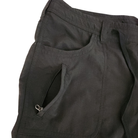 THE NORTH FACE Roll-Up Trail Pants – Black Hiking Cargo, Size 14 - Picture 12 of 16